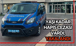 Yaşı kadar hapis cezası vardı, jandarma yakaladı