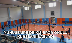 Yunusemre'de kış spor okulu kursları başladı