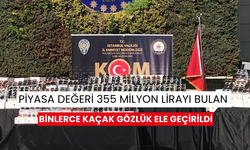 Piyasa değeri 355 milyon lirayı bulan binlerce kaçak gözlük ele geçirildi