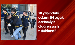 70 yaşındaki adamı 54 bıçak darbesiyle öldüren zanlı tutuklandı