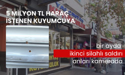 5 milyon TL haraç istenen kuyumcuya bir ayda ikinci silahlı saldırı kameraya yansıdı