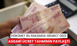 'Hükümet bu rakamda ısrarcı' dedi Asgari ücret tahminin paylaştı