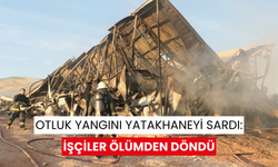 Otluk yangını yatakhaneyi sardı: İşçiler ölümden döndü