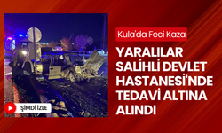 Kula’da kavşakta çarpışan iki araçta 6 kişi yaralandı, 2’sinin durumu kritik... Yaralılar Salihli Devlet Hastanesi'ne kaldırıldı