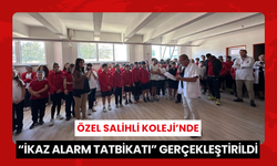 Özel Salihli Koleji’nde “İkaz Alarm Tatbikatı” gerçekleştirildi