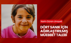 Narin Güran cinayeti: Dört sanık için ağırlaştırılmış müebbet talebi