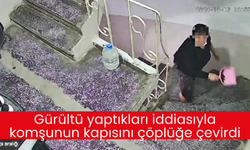 Gürültü yaptıkları iddiasıyla komşunun kapısını çöplüğe çevirdi, 2 yılda 400'den fazla polis geldi