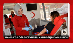 Manisa’da öğrenci velileri kan bağışında bulundu