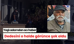 Torunu dedesine yemek getirmişti, dedesini o halde görünce şok oldu