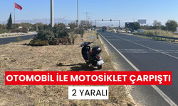 Salihli’de otomobil ile motosiklet çarpıştı: 1’i çocuk 2 yaralı