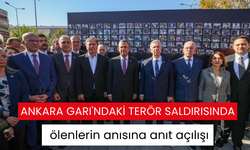 Ankara Garı'ndaki terör saldırısında ölenlerin anısına anıt açılışı