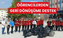 Öğrencilerden geri dönüşüme destek