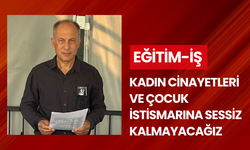 Eğitim-İş 'Kadın cinayetleri ve çocuk istismarına sessiz kalmayacağız'