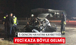 5 gencin hayatını kaybettiği feci kaza kamerada