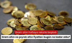 Gram altın haftaya rekorla başladı | Altın fiyatları, yatırımcılar tarafından merak ediliyor...