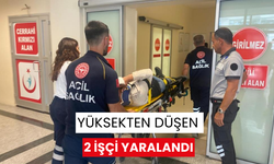 Yüksekten düşen 2 işçi yaralandı