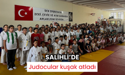 Salihli'de 182 judocu kuşak atladı