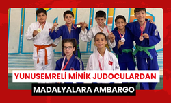 Yunusemreli minik judoculardan madalyalara ambargo