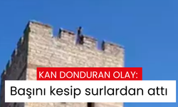 Kan donduran olay: Başını kesip surlardan attı