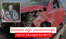 Kazada ağır yaralanmıştı, hayat savaşını kaybetti