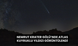 Nemrut Krater Gölü'nde Atlas kuyruklu yıldızı gözlemlendi!