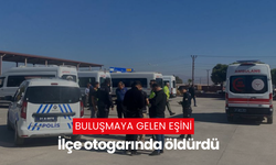 Buluşmaya gelen eşini ilçe otogarında öldürdü