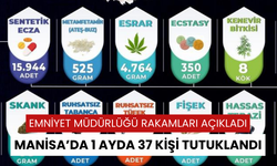 Manisa'da bir ayda 37 kişi tutuklandı