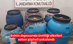 Evinin deposunda ürettiği alkolleri satan şüpheli yakalandı