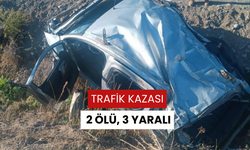 Trafik kazası: 2 ölü, 3 yaralı