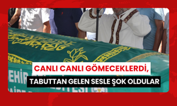 Canlı canlı gömeceklerdi, tabuttan gelen sesle şok oldular