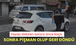 Yayayı öldüren sürücü önce kaçtı, sonra pişman olup geri döndü