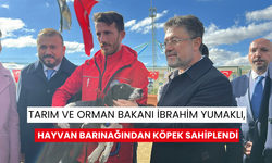 Tarım ve Orman Bakanı İbrahim Yumaklı, hayvan barınağından köpek sahiplendi