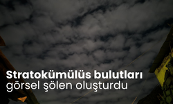 Stratokümülüs bulutları görsel şölen oluşturdu