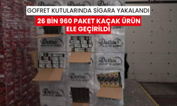 Gofret kutularının içinden sigara çıktı | 26 bin 960 paket kaçak sigara operasyonu