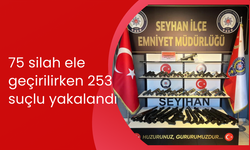 75 silah ele geçirilirken 253 suçlu yakalandı