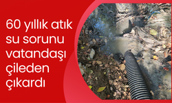 60 yıllık atık su sorunu vatandaşı çileden çıkardı