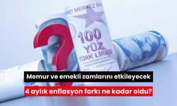 Memur ve emekli zamlarını etkileyecek... 4 aylık enflasyon farkı ne kadar oldu?