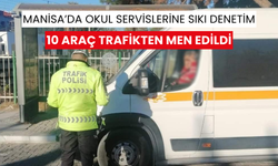 Manisa’da okul servislerine sıkı denetim: 10 araç trafikten men edildi