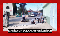 Manisa'da sokaklar yenileniyor