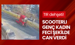 TIR dehşeti! Scooterlı genç kadın feci şekilde can verdi