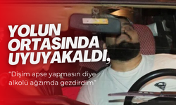 Akan trafiğin ortasında uyuyakaldı, cadde kilitlendi: 'Dişim apse yapmasın diye alkolü ağzımda gezdirdim'