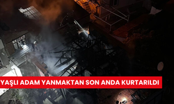 Yaşlı adam yanmaktan son anda kurtarıldı