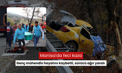 Manisa'da feci kaza: Genç mühendis hayatını kaybetti, sürücü ağır yaralı