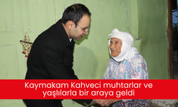 Kaymakam Kahveci muhtarlar ve yaşlılarla bir araya geldi