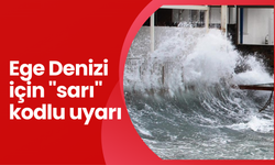 Ege Denizi için "sarı" kodlu uyarı