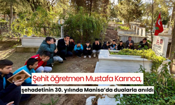 Şehit öğretmen Mustafa Karınca, şehadetinin 30. yılında Manisa’da dualarla anıldı