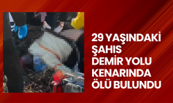 29 yaşındaki şahıs demir yolu kenarında ölü bulundu