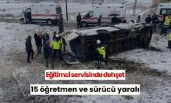 Eğitimci servisinde dehşet: 15 öğretmen ve sürücü yaralı