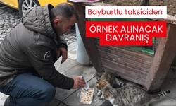 Bayburtlu taksiciden örnek alınacak davranış