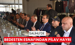 Salihli’de Bedesten esnafından pilav hayrı